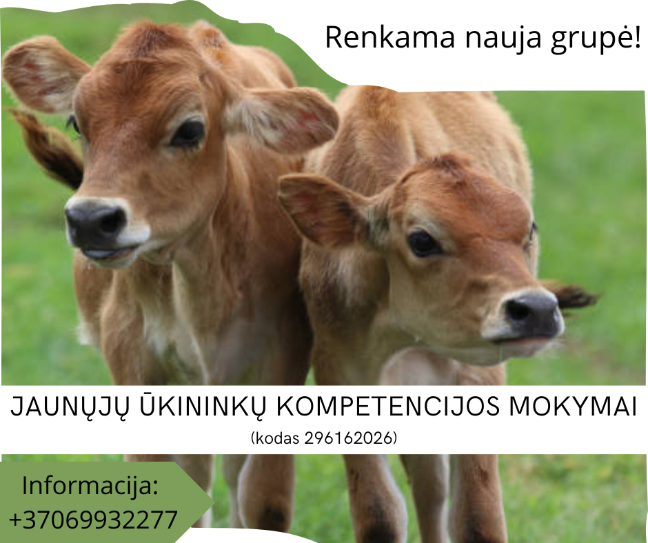 Jaunųjų ūkininkų kompetencijos mokymai❗️❗❗