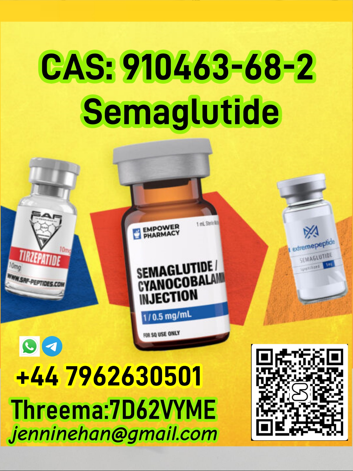 CAS 910463-68-2 Buy Hot Selling CAS 910463-68-2 Semaglutide Online Wholesale from Direct Suppliers
