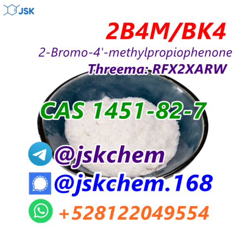 telegram@jskchem BK4 Trusted Supplier of 2B4M CAS 1451-82-7 2-Bromo-4′-methylpropiophenone