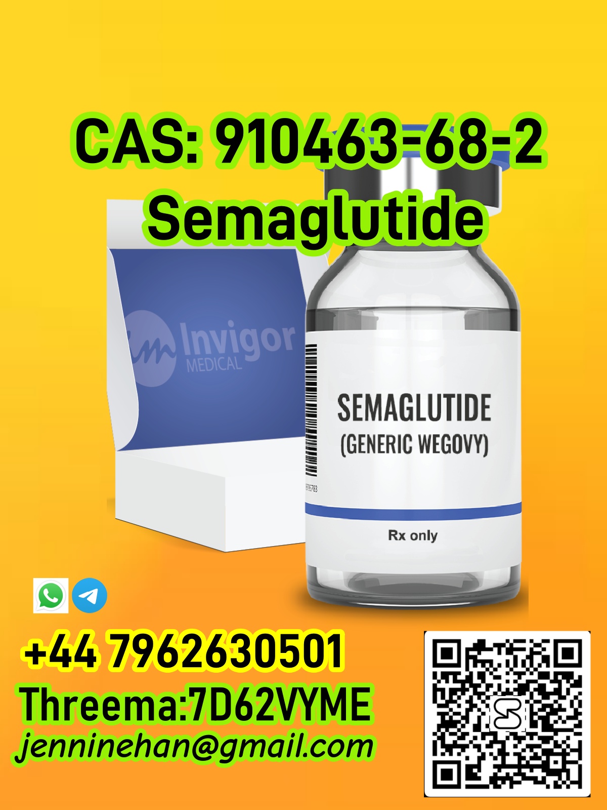 CAS 910463-68-2 Buy Hot Selling CAS 910463-68-2 Semaglutide Online Wholesale from Direct Suppliers