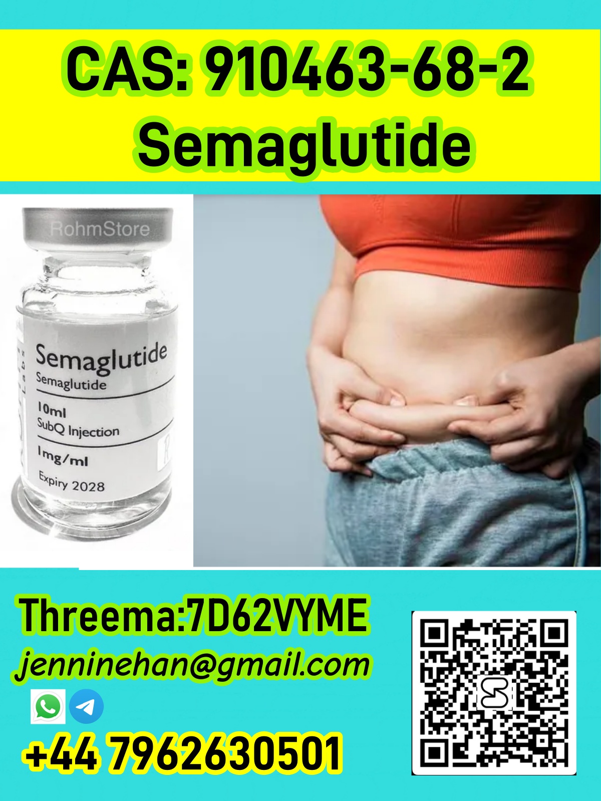 CAS 910463-68-2 Buy Hot Selling CAS 910463-68-2 Semaglutide Online Wholesale from Direct Suppliers