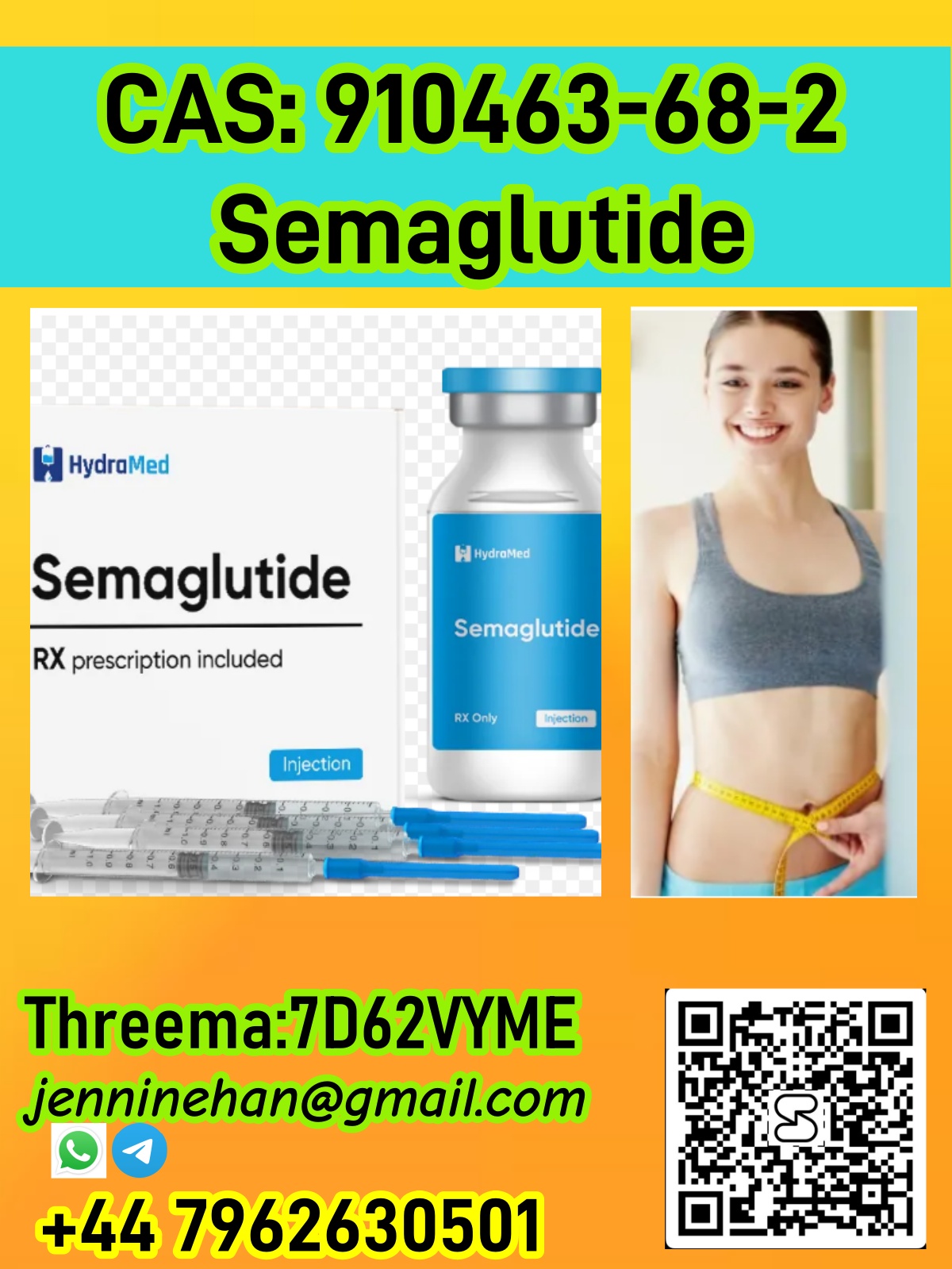 CAS 910463-68-2 Buy Hot Selling CAS 910463-68-2 Semaglutide Online Wholesale from Direct Suppliers