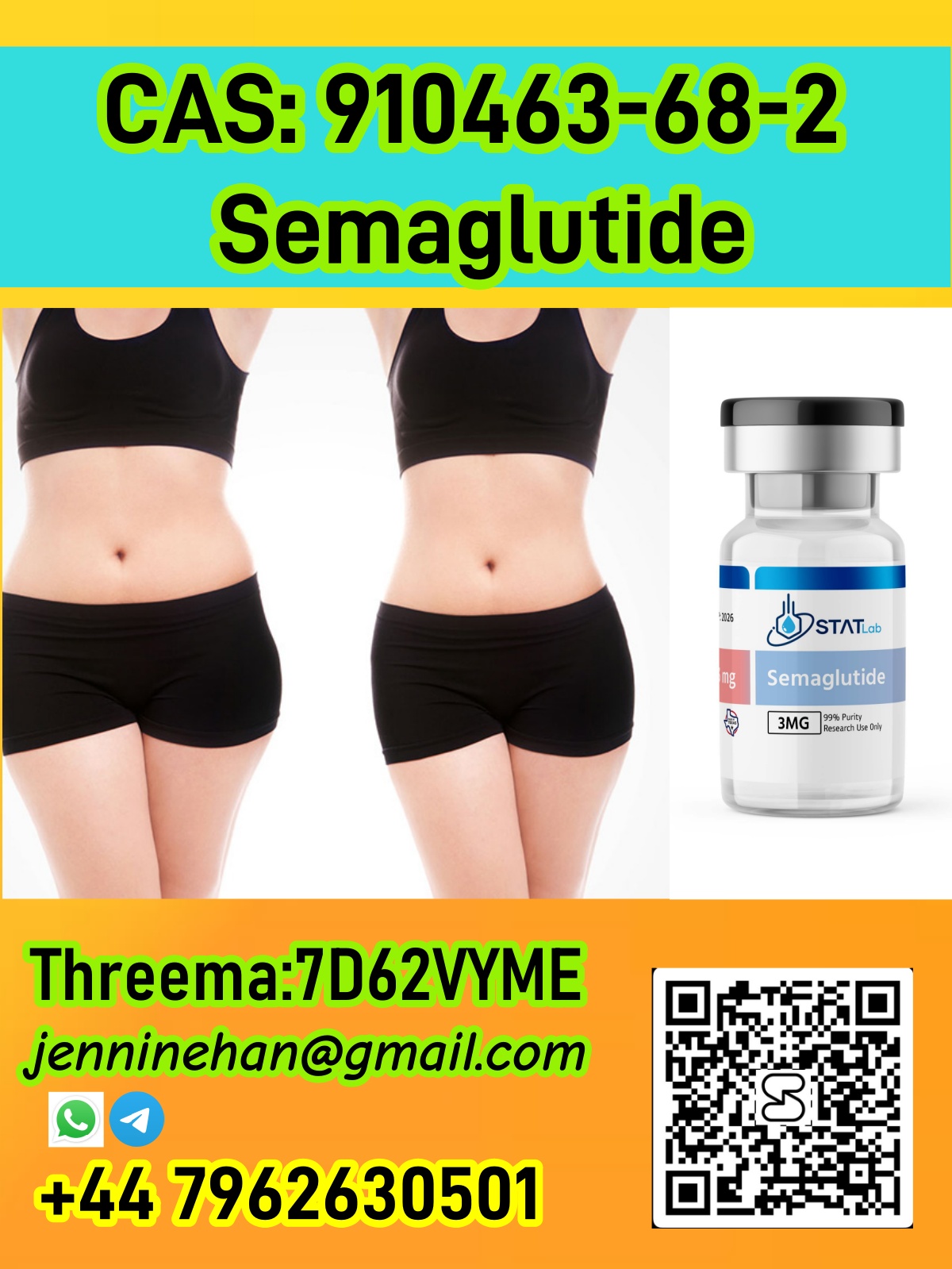 CAS 910463-68-2 Buy Hot Selling CAS 910463-68-2 Semaglutide Online Wholesale from Direct Suppliers