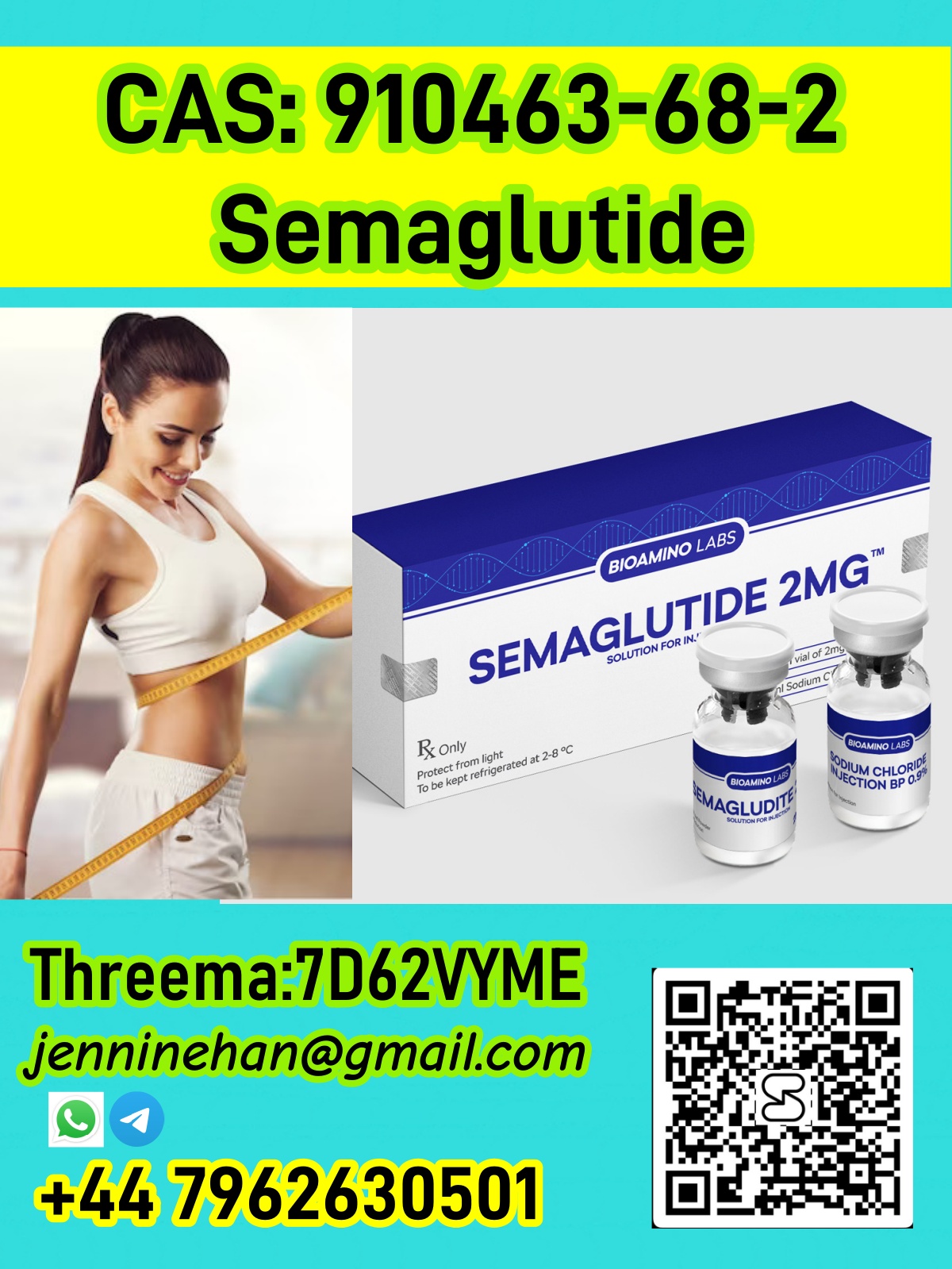 CAS 910463-68-2 Buy Hot Selling CAS 910463-68-2 Semaglutide Online Wholesale from Direct Suppliers