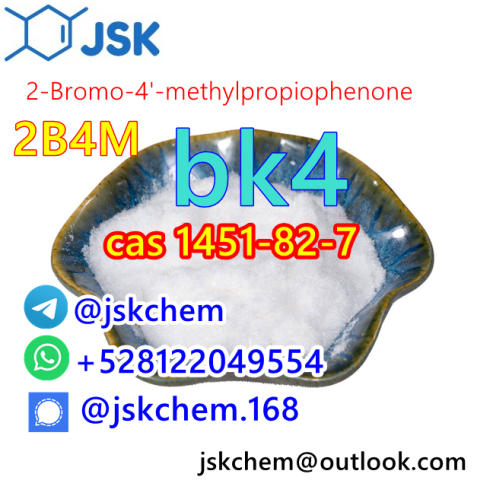 telegram@jskchem BK4 Trusted Supplier of 2B4M CAS 1451-82-7 2-Bromo-4′-methylpropiophenone