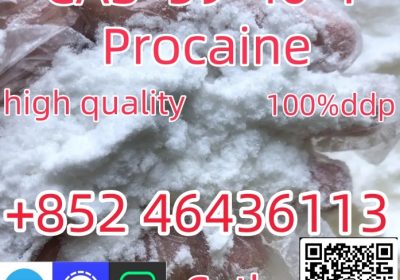 99.9% Pure Procaine/Procaine Hydrochloride Powder CAS 59-46-1 Add +852 46436113